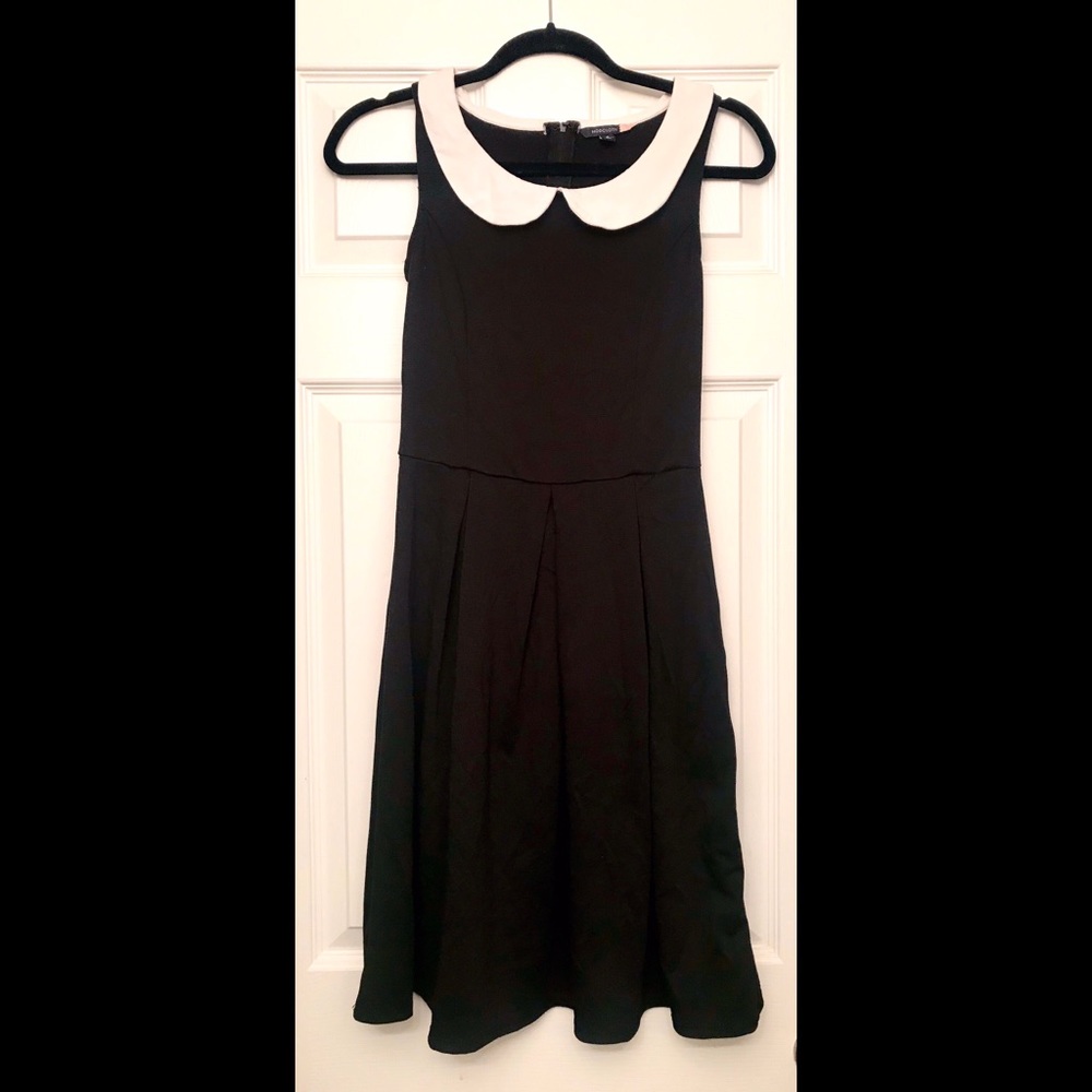 ModCloth | Retro Black Dress with White Collar